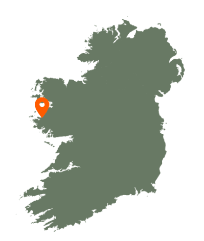 Glassilaun Beach Karte